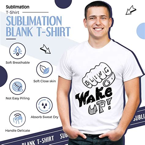 Wholesale Men Sublimation Blank T Shirt White Polyester Shirts Crew