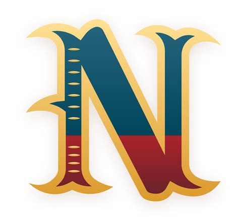 Alphabet Symbol N Logo Gudang Gambar Vector Png
