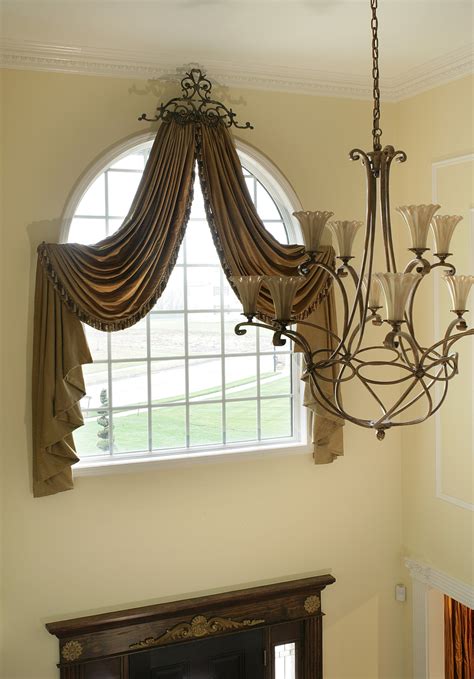 Fabric by the yard or c.o.m. Arched Window Treatments Curtains | Home Design Ideas