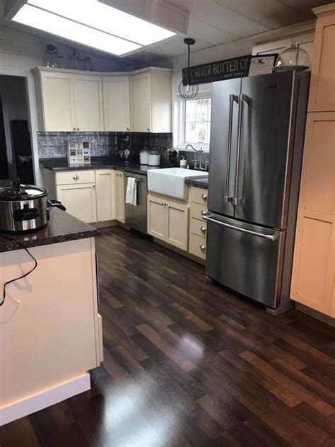 The beginning process of our farmhouse style, double wide kitchen remodel. 1984 double wide mobile home remodel0004 # ...