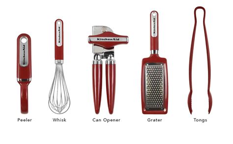 Kitchenaid Classic Tool And Gadget Set 15 Piece Empire Red Kitchen