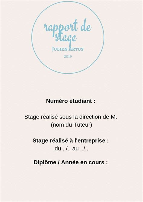 Canva Page De Garde Rapport De Stage Canva Stjboon Images And Photos