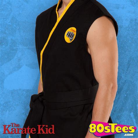 Movie Quality Cobra Kai Costume Karate Kid Mens Costumes