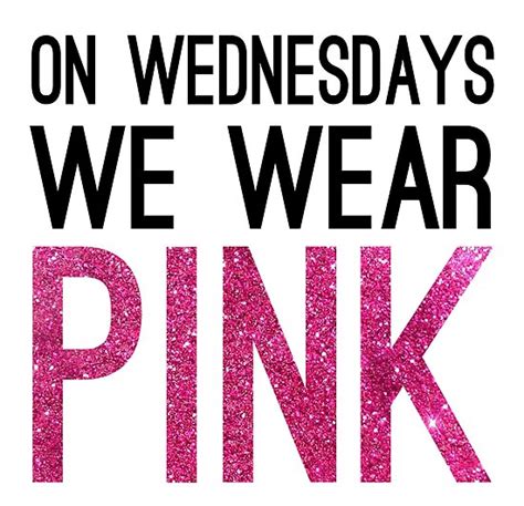 On Wednesdays We Wear Pink Poster By Designedtolove Redbubble