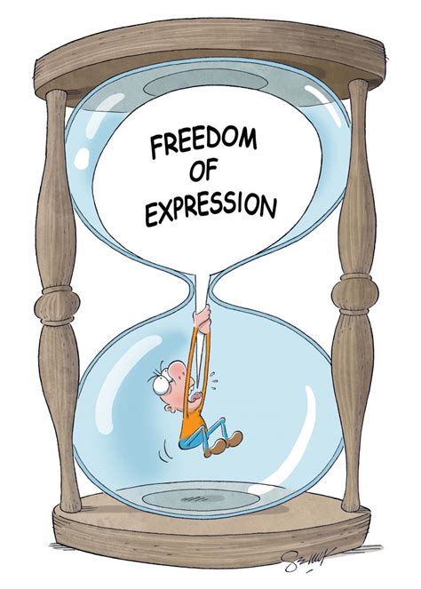 Freedom Of Expression Cartoon Movement