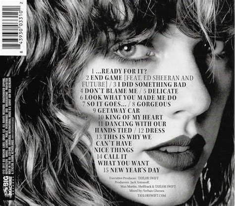 Taylor Swift Reputation 2017 Standard Slipcase Edition Brand New
