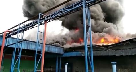 Meski petugas berjibaku berhasil memadamkan api tapi tak dapat menyelamatkan bangunan dan isi gudang milik pt indofood yang ludes terbakar. Pabrik PT. Indofood Bitung Tangerang Terbakar ...