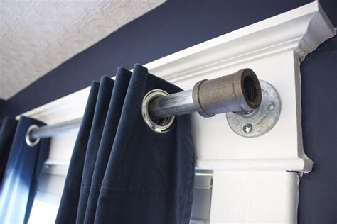 Diy How To Make A Curtain Rod From An Industrial Pipe