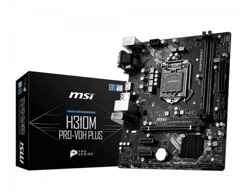 Main Msi H310m Pro Vd Plus Chipset Intel H310 Socket Lga1151 Vga