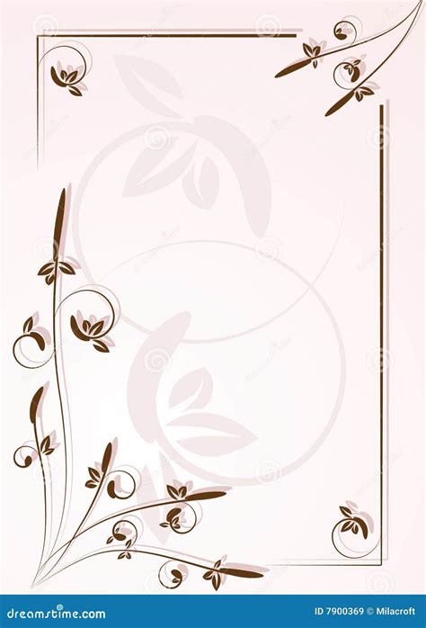 Ornamental Frame For Letter Royalty Free Stock Images Image 7900369