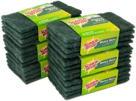 Scotch Brite Pack M Heavy Duty Scour Pads For Tough Cleaning Home Kitchen Dining Bathroom