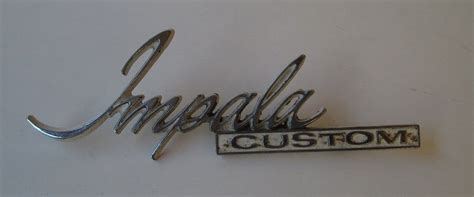 Free shipping every day, no minimum at cj pony parts Chevrolet Impala Custom Emblem, Original 1971 - 1976 model