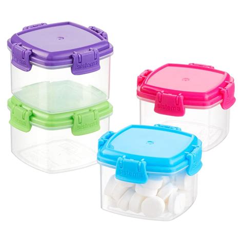 Sistema 2 oz. Snack Containers | Snack containers, Glass food storage containers, Food storage