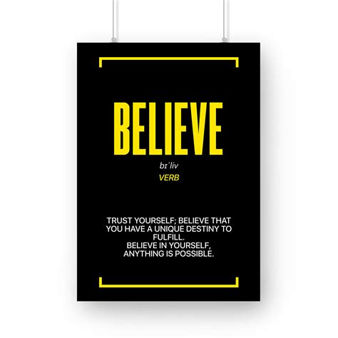Believe Poster Modified Online Store