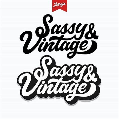 Sassy And Vintage Typography By Aditjupaja Follow Us For Daily Logo Design Inspiration