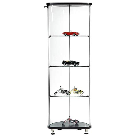 These crisp outlines lend importance to your collection. Bellini Modern Living Celeste Narrow Corner Curio Cabinet ...