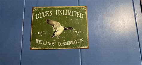 4mo Finance Desperate Enterprises Ducks Unlimited Since 1937 Tin Sign Nostalgic Vintage