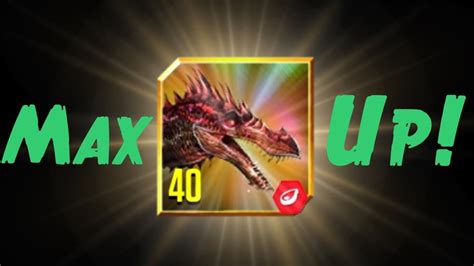 Jurassic World The Game Spinosaurus Gen Speed Max Up Lvl Youtube