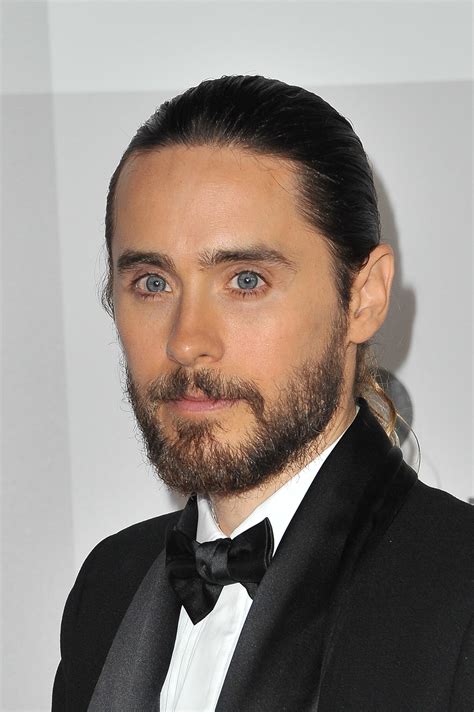 Jared Letos Hair In A Ponytail At Golden Globes 2014 Popsugar Beauty