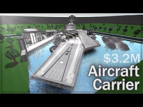 3 2M Aircraft Carrier Naval Base Bloxburg Tours YouTube