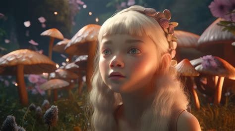 Premium Ai Image A Girl In A Fairy Tale