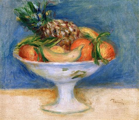 Still Life With Fruit Dish Pierre Auguste Renoir C1890 Pierre