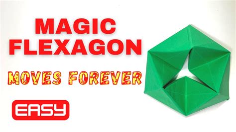 Paper Anti Stress Fidget Toy Origami Flexagon Moves Forever No