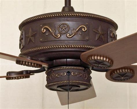 New brushed nickel dining room light fixtures. Cooper Canyon Western Star Ceiling Fan - Rustic Lighting ...