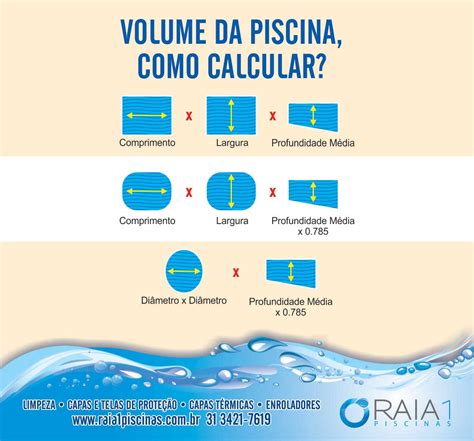 Raia 1 Piscinas Volume Da Piscina Como Calcular