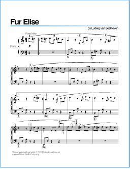 Click here for help if pdf file do not open correctly. Fur Elise (Beethoven) | Free Printable Sheet Music for ...