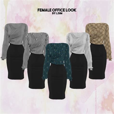 Office Look Outfit At Lsim Sims 4 Updates