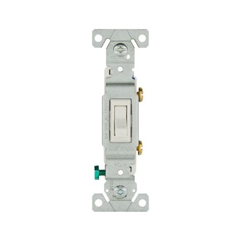Eaton 15 Amp Single Pole Toggle Light Switch White In The Light
