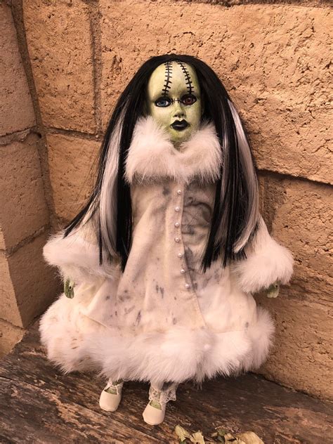 Ooak Bride Of Frankenstein Creepy Horror Doll Art By Christie Creepydolls Walmart Com
