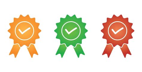 Premium Vector Certified Medal Icon Or Approved Different Flat Style