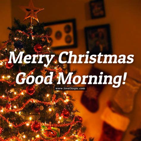 A very good morning wish you happy christmas. Lit Christmas Tree - Merry Christmas Good Morning Pictures ...