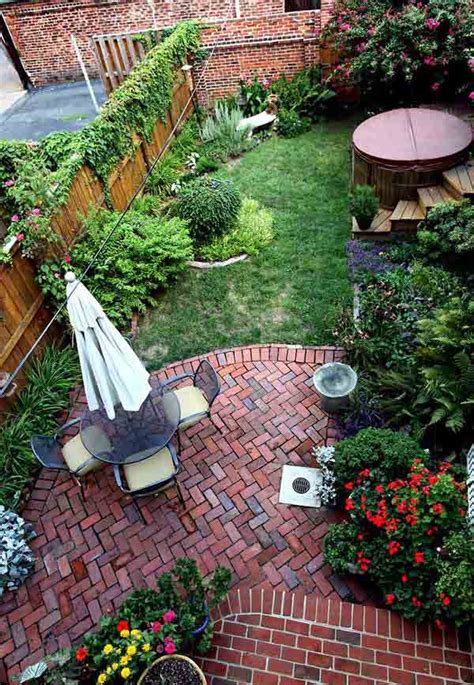 A lot of backyard landscaping ideas for privacy revolve around the use of bushes and thick shrubs that grow taller than your fence. 23 Small Backyard Ideas How to Make Them Look Spacious and ...