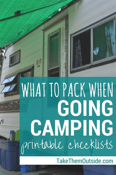 Check Out These Printable Camping Checklists For Your Next Camping Trip