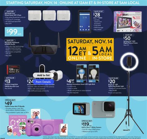 You may unsubscribe at any time. Walmart's ad scans released ahead of Black Friday events ...