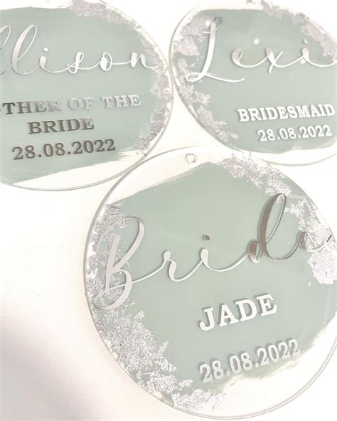 Personalised Bridal Hanger Tags Coat Hanger Acrylic Tags Etsy Uk