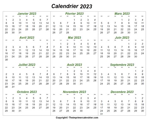 Calendrier 2023 Avec Semaines The Imprimer Calendrier
