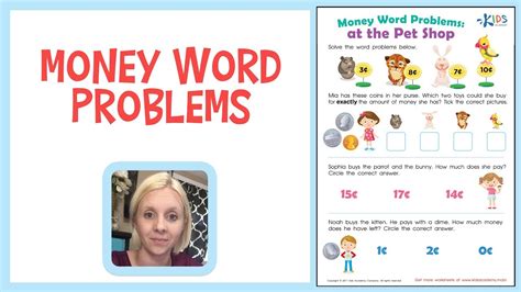 Graph how we get to school. Money Counting for Kids | Money Word Problems for 1st Grade
