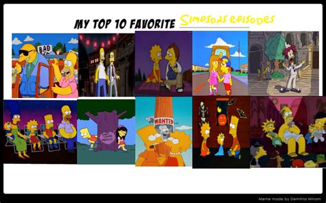 Top Ten Favorite Simpsons Episodes By Smoothcriminalgirl16 On Deviantart