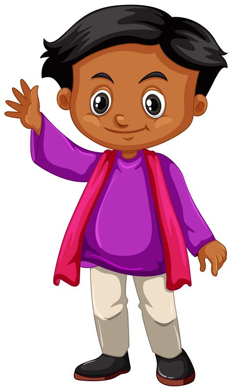 Little boy in purple shirt waving hand 301810 - Download Free Vectors, Clipart Graphics & Vector Art