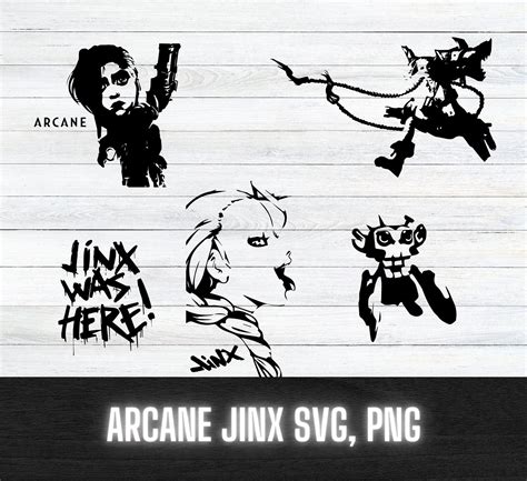 Arcane Jinx League Of Legends Svg Png Etsy Uk