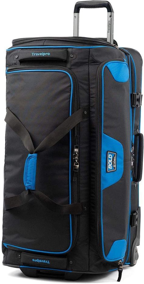 Amazon Com Travelpro Bold Drop Bottom Wheeled Rolling Duffel Bag