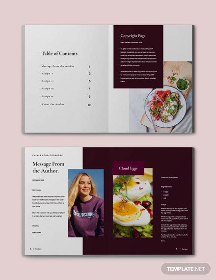 Food Cookbook Layout Template Indesign Word