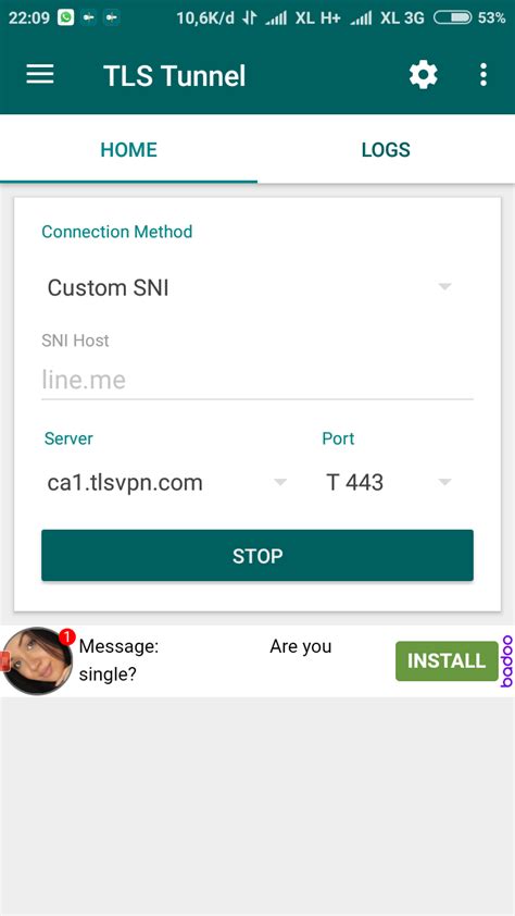 √ Cara Setting TLS Tunnel XL Waze & Chat Full Speed ...