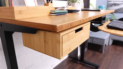 Bamboo Desk Drawer By Uplift Desk Youtube