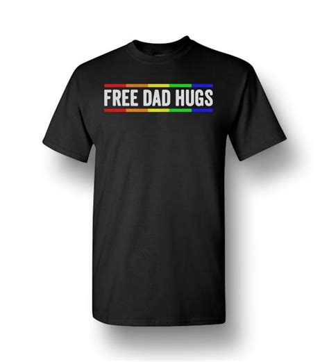 free dad hugs lgbt pride father s day men short sleeve t shirt amazon best