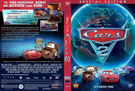 Καταστροφή Ταξιδεύοντας έμπορος σπείρα Cars 2 Disney Original Dvd Cover